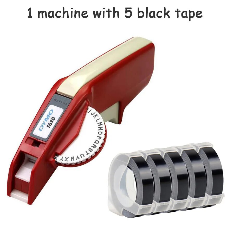 Ручной принтер Dymo 1610, Machine with 5 black