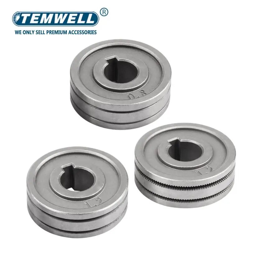 TEMWELL Ролики подачи проволоки для сварки 0.6-0.8 мм, 0.8-1.0 мм, 1.0-1.2 мм, U Groove1.0-1.2