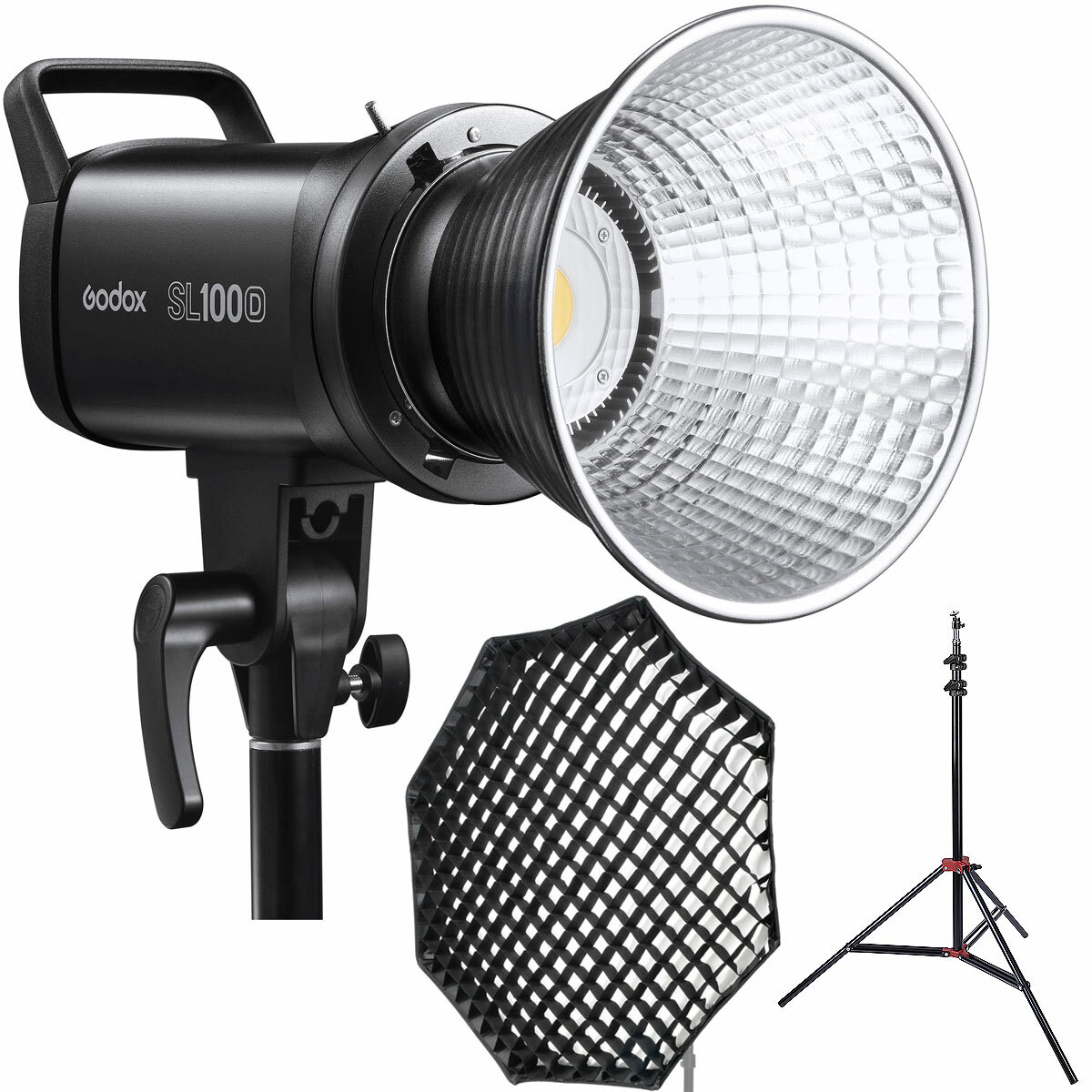 Студийный комплект света Godox SL100D, софтбокс FW-95см и стойка