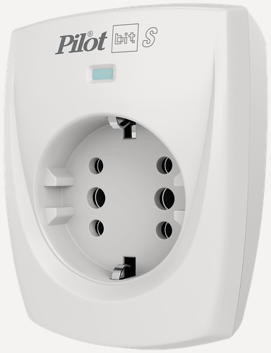 Изображение товара Сетевой фильтр ZIS PILOT BIT S, 1 розетка, 16А/3,5кВт, св. серый