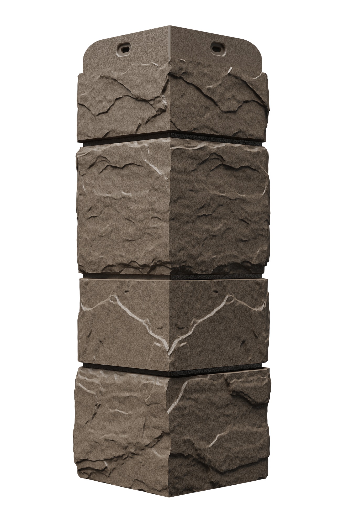 Угол наружный из ПВХ для фасадных панелей Docke сланец, (Каменная кладка), Куршевель