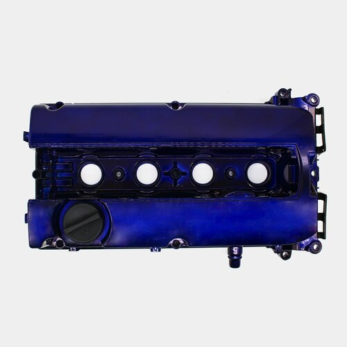 Алюминиевая клапанная крышка Chevrolet Cruze 1.8, Aveo T300, Opel Astra H, Z16XER, Z18XER синяя