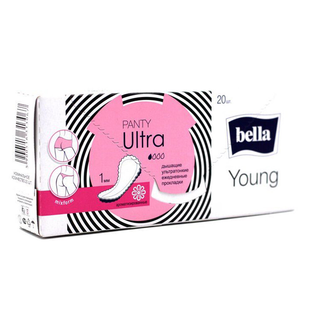 Прокладки ежедневные Bella Panty Ultra Young 20 шт