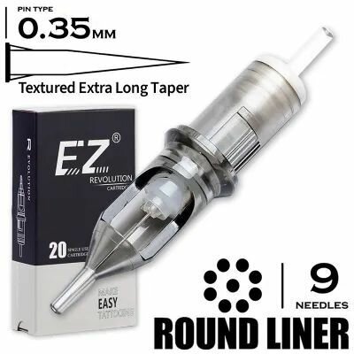 Картриджи для тату и татуажа Ez Revolution 35/1209 RLLT-T Extra Textured - 20шт
