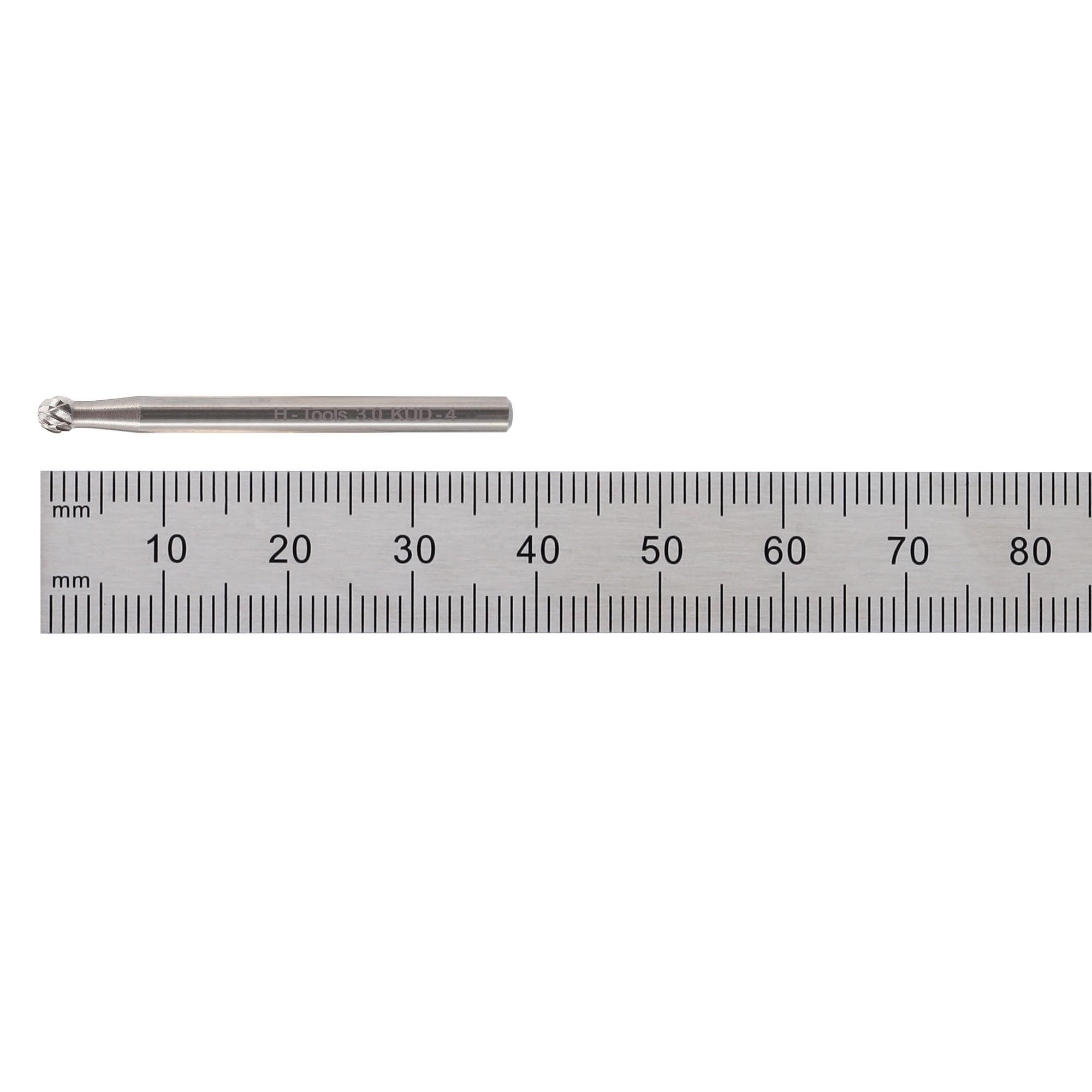 Бор-фреза твердосплавная H-Tools D(KUD) 3,0x3,0x33x3мм HM 116052HT — фото 1