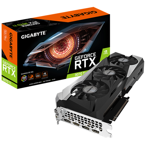 Видеокарта Gigabyte RTX 3070 TI GamingOC 8GB GDDR6X 46990₽