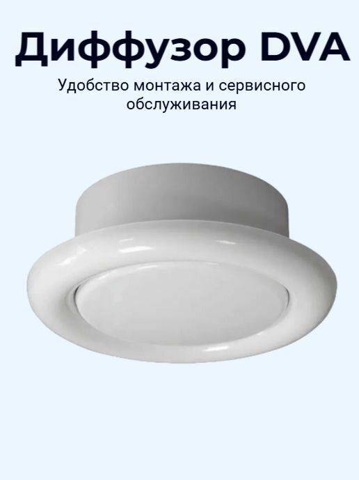 Анемостат (диффузор) 125 мм, вентиляционный универсальный, приточно-вытяжной