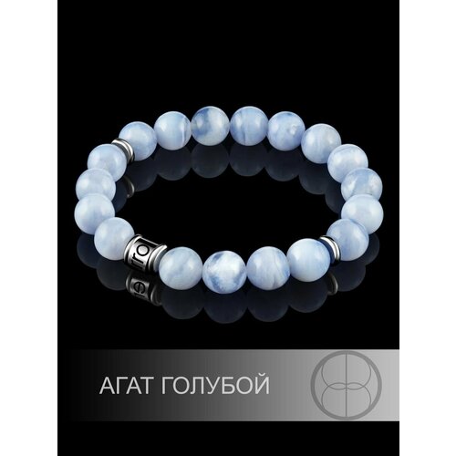 Браслет Erro, агат, голубой