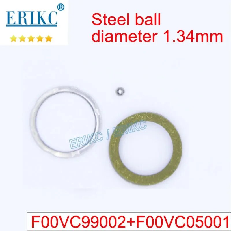Уплотнительные кольца F00VC99002 Ремкомплекты уплотнительных колец инжектора F00VC05001 Стальной шарик 134 мм F00VC05008 F00VC05009 15 мм для Bosch F00VC99002(ball 001)