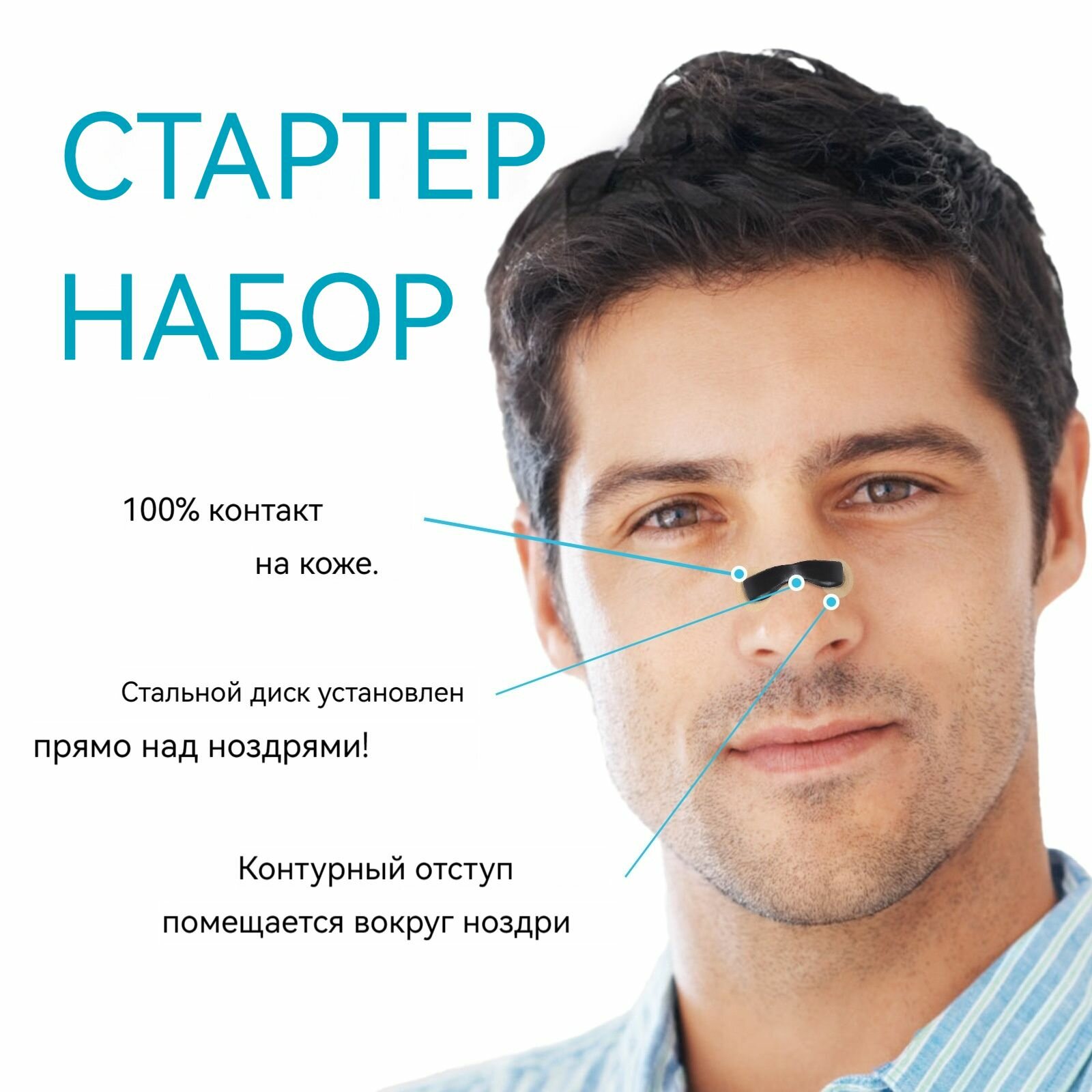 Аксессуары Для Дыхательных Приборов Магнитный расширитel носового дыхания, предотвращающий храп, 15 шт. Увеличивает кислород, улучшает сон, Защита от храпa, Высокая прочность