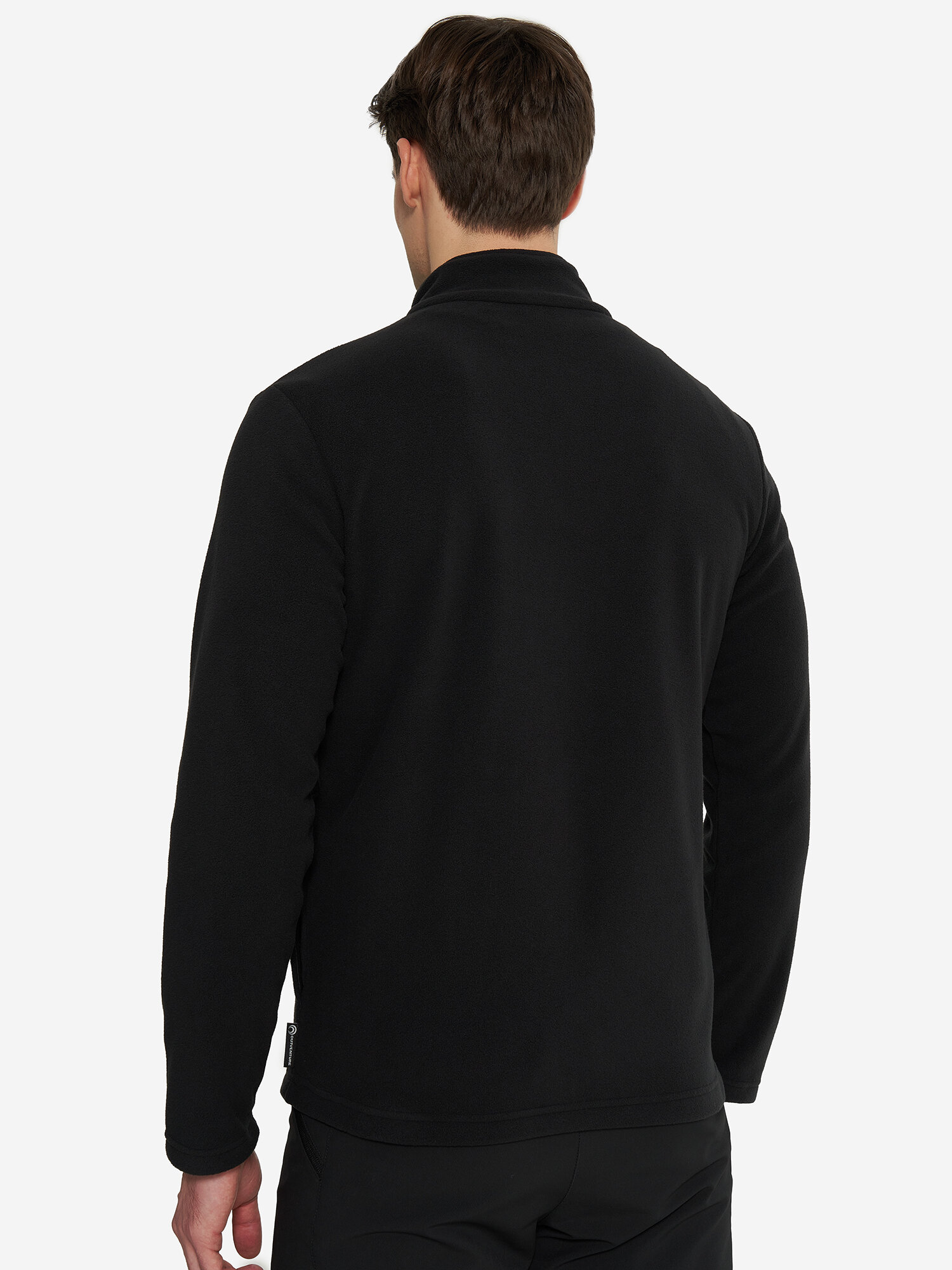 Джемпер OUTVENTURE Men’s Fleece jumper full zip, размер 54, черный — фото 1