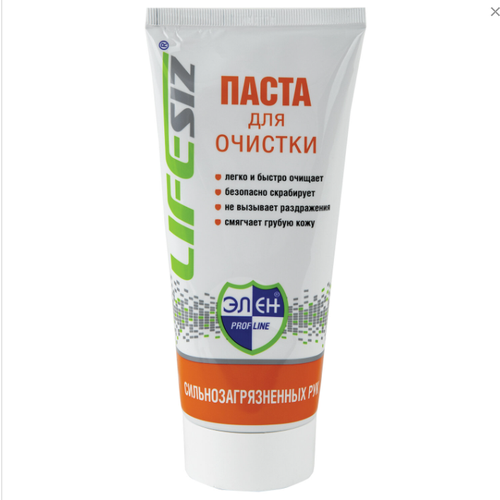 Паста очищающая, 200 мл, элен, от сильных загрязнений (жир, битум, строительные смеси) 1 шт