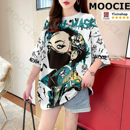 фото Футболка moocie, размер one size, белый 2