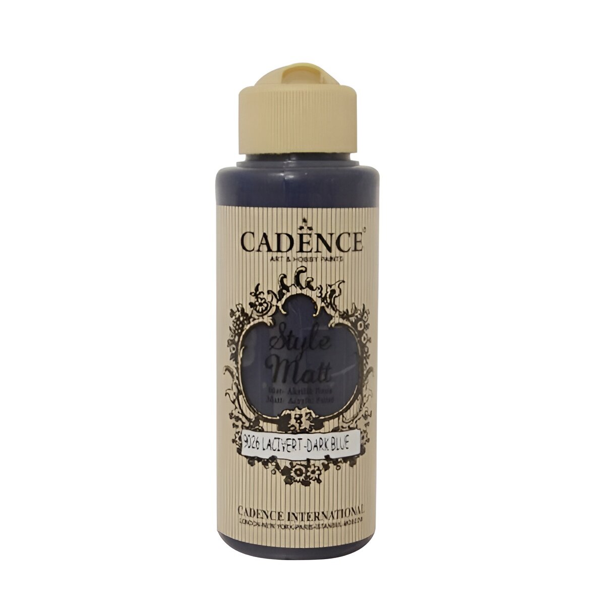 Акриловая краска Cadence Style Matt Acrylic Paint, 120 ml. Dark Blue-S9026