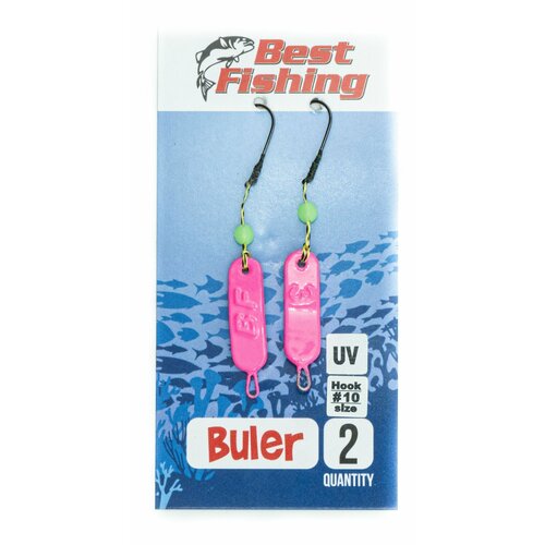 Булеры рыболовные Best Fishing Neon, #10, 3 гр, цвет розовый UV