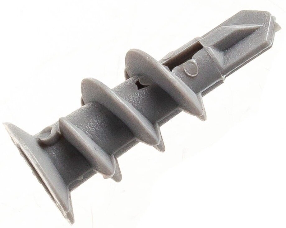 Дюбель MIXTON / Микстон Driva ввертыш со сверлом для гипсокартона пластиковый серый 14×32мм 50шт. / крепеж и фурнитура