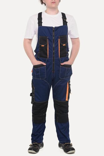 Изображение товара Полукомбинезон рабочий Рондо, мужской, синий, размер 48-50, рост 182-188, летний, плотная ткань