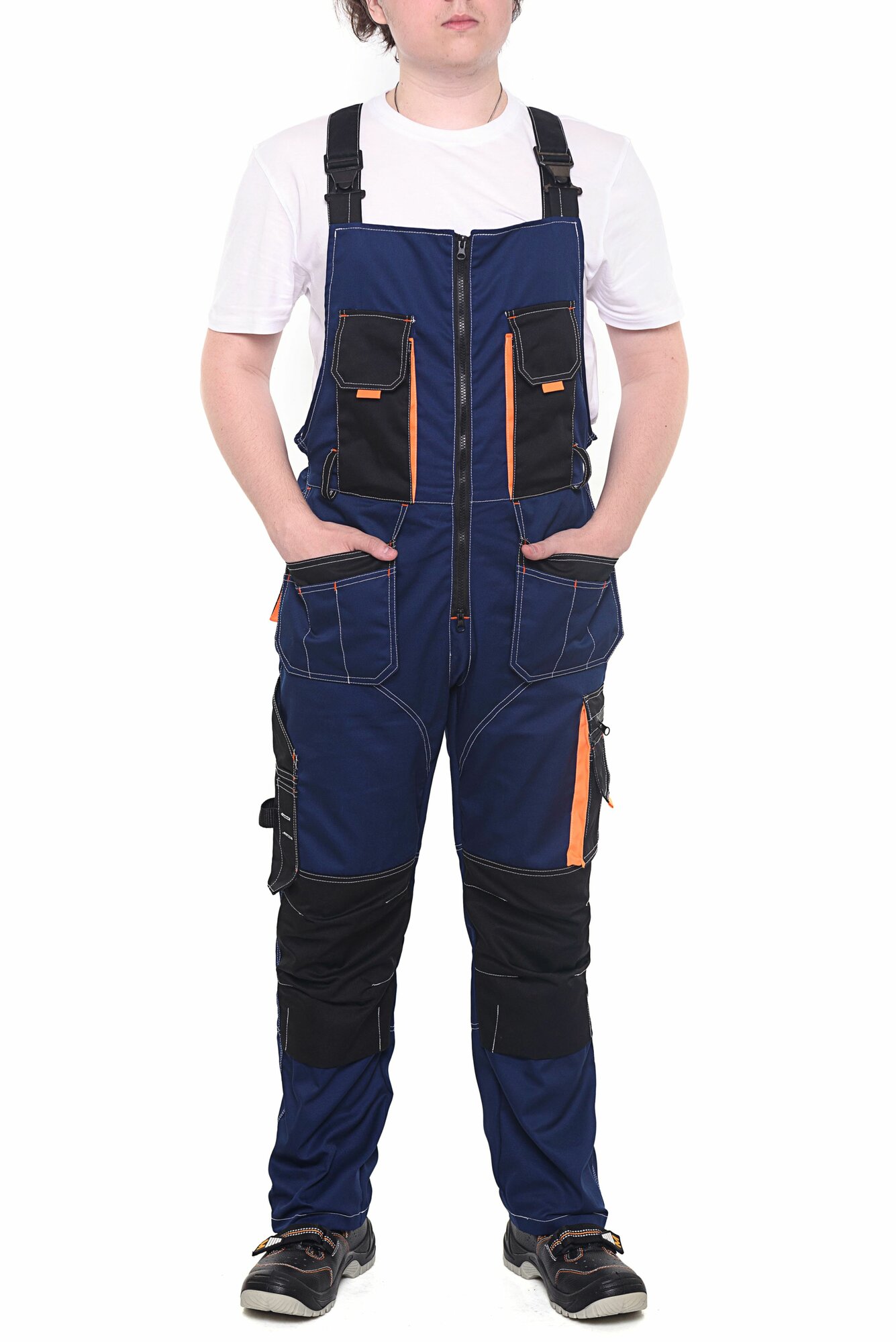 Полукомбинезон рабочий Рондо, мужской, синий, размер 68-70, рост 182-188, летний, плотная ткань