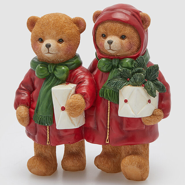 Новогодняя фигурка Мишки Форестер - Прогулка в Рождество 14 см EDG 8101197A774