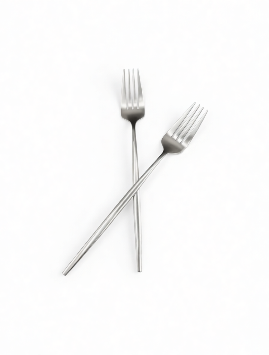 Набор столовых вилок "6 штук", длина 21см, нержавеющая сталь, серебряный цвет — фото 1