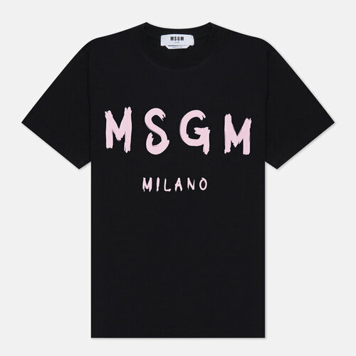 Футболка MSGM, хлопок, размер S, черный