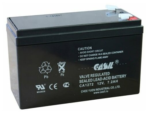 Свинцово-кислотный аккумулятор CASIL CA1272 (12 В, 7.2 Ач)