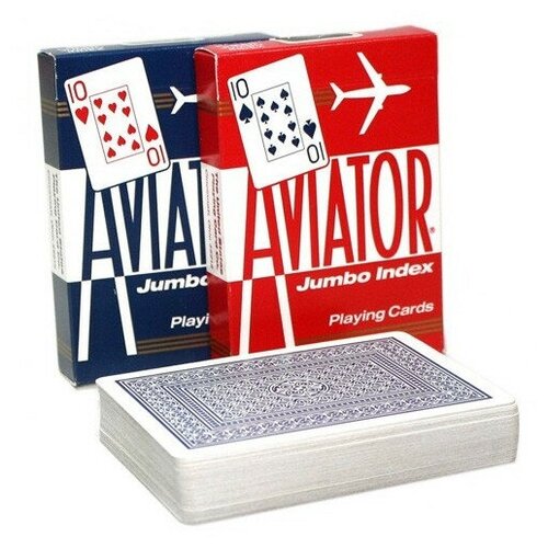 Игральные карты Aviator Стандартный индекс, синие