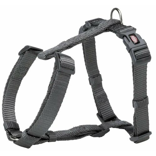 Шлейка для собак Trixie Premium H-Harness M-L: 52-75 см/20 мм, графитовый