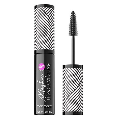 Тушь для ресниц `BELL` XXLASHES LONG & VOLUME MASCARA тон 001 черная интенсивно удлиняющая и придающая объем