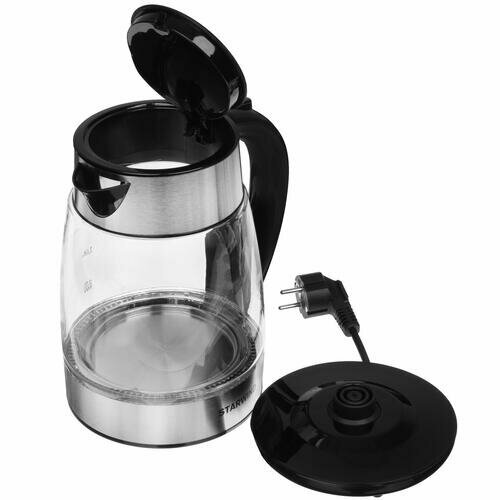 Чайник электрический STARWIND , 2200Вт, черный и серебристый - фото №6