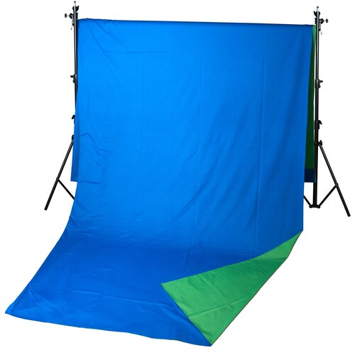 Двухсторонний тканевый фон хромакей GreenBean Field 240 х 500 B/G