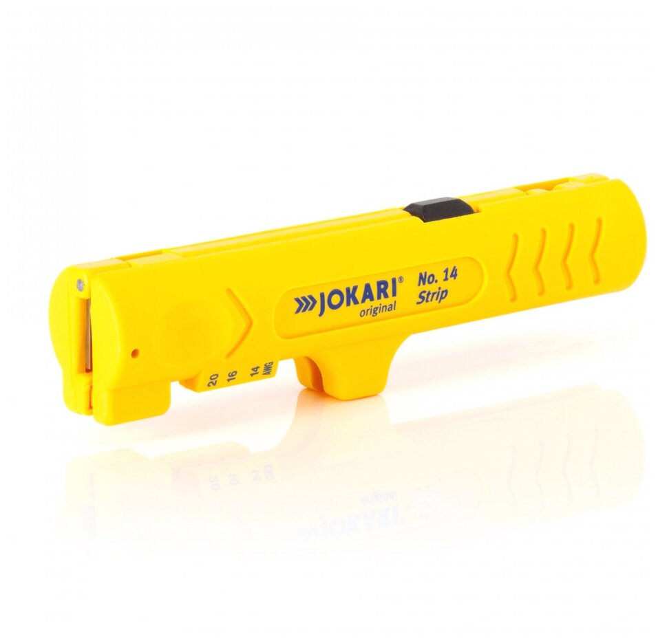 JOKARI Инструмент для снятия изоляции JOKARI Strip No.14 30140 для плоских до 12 мм и круглых кабелей 0.8-2.5 мм