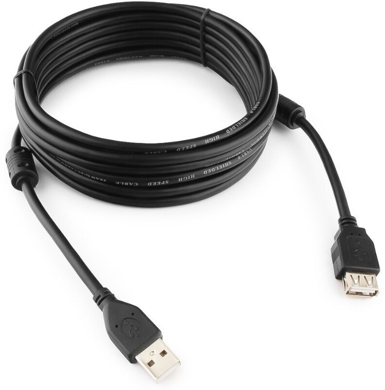 Удлинитель Cablexpert USB - USB (CCF2-USB2-AMAF-10), 3 м, черный Gembird - фото №5