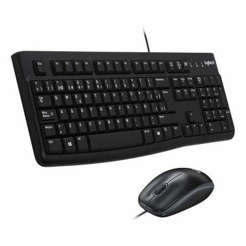 Комплект клавиатура и мышь Logitech MK120 Black