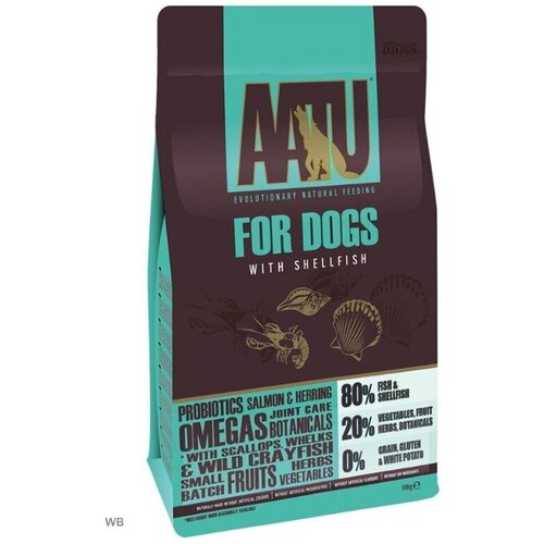 AATU Корм для собак Рыба и ракообразные 8020 (AATU 8020 FISH WITH SHELLFISH) AS1 | AATU 8020 FISH WITH SHELLFISH 1,5 кг 46921 (1 шт)