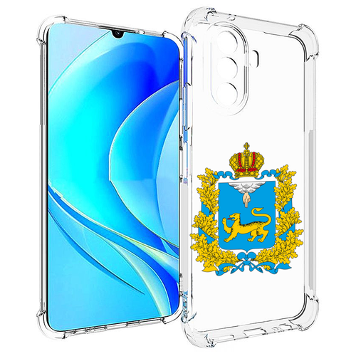 Чехол MyPads герб-псковская-область для Huawei Nova Y70 / Nova Y70 Plus (MGA-LX9N) / Huawei Enjoy 50 задняя-панель-накладка-бампер чехол mypads герб ульяноская область для huawei nova y70 nova y70 plus mga lx9n huawei enjoy 50 задняя панель накладка бампер