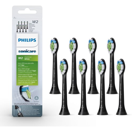 Набор насадок Philips HX6068/13 для  ирригатора и звуковой щетки, средняя, черный, 8 шт.