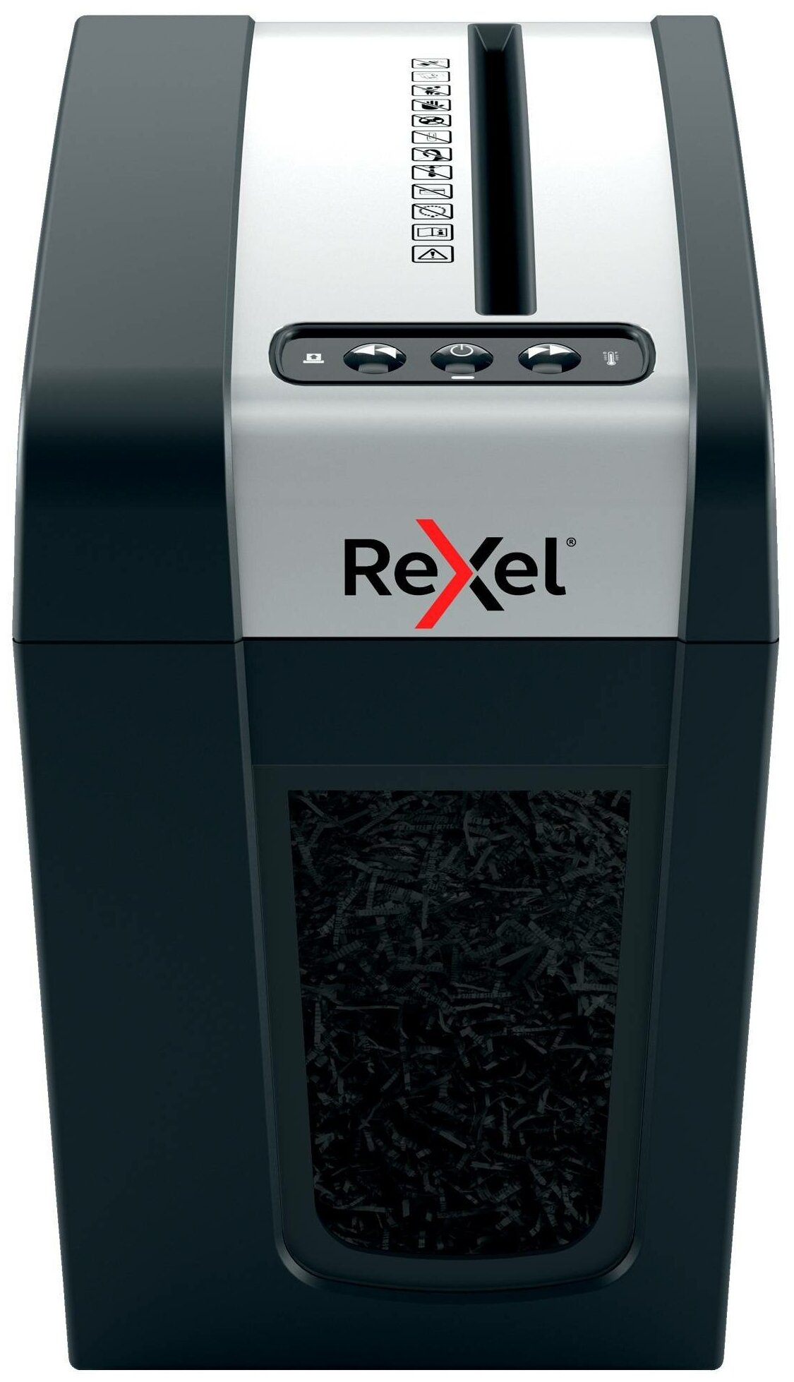 Шредер Rexel Secure MC3-SL черный с автоподачей (секр.P-5)/перекрестный/3лист./10лтр./скрепки/скобы