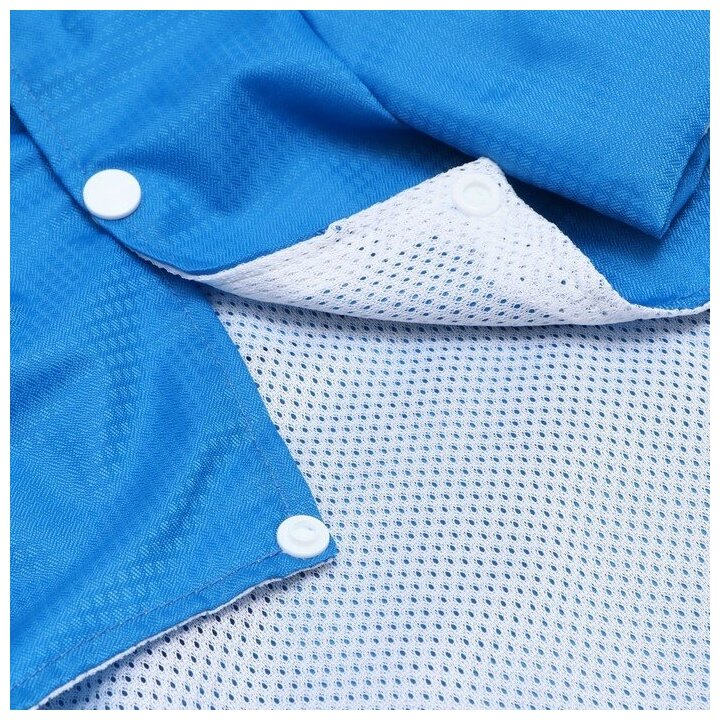 Куртка со светоотражающими полосами, размер M, синяя (ДС 31, ОГ 44, ОШ 36 см) 9078290 . - фотография № 9