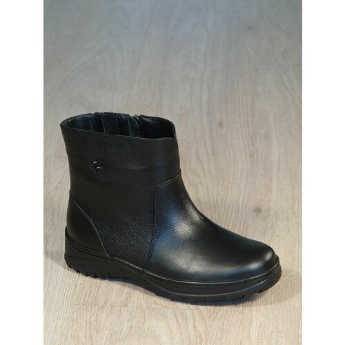 Полусапоги  2225, демисезон/зима, натуральная кожа, полнота 10, размер 40, черный