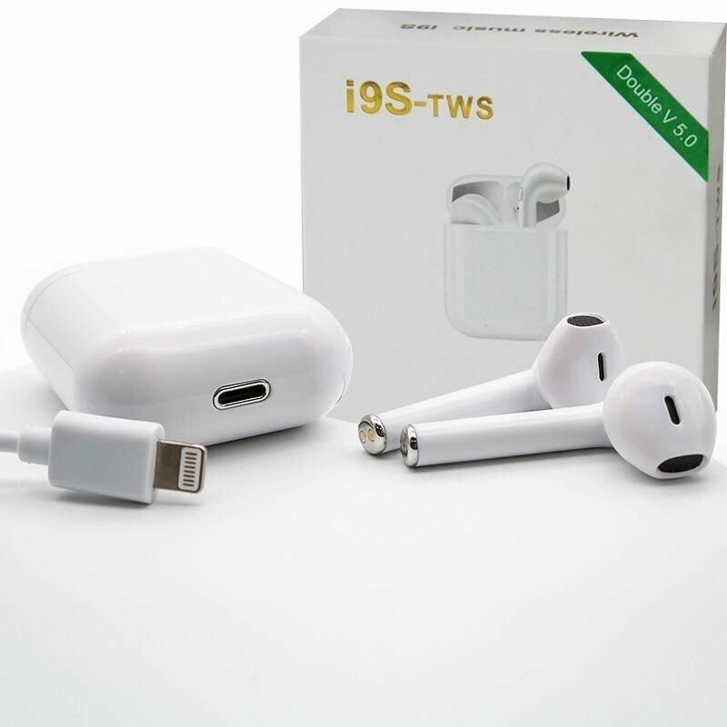 Беспроводные наушники i9s для телефона Блютуз с микрофоном для смартфона с кейсом TWS + Bluetooth Вкладыши для андроида