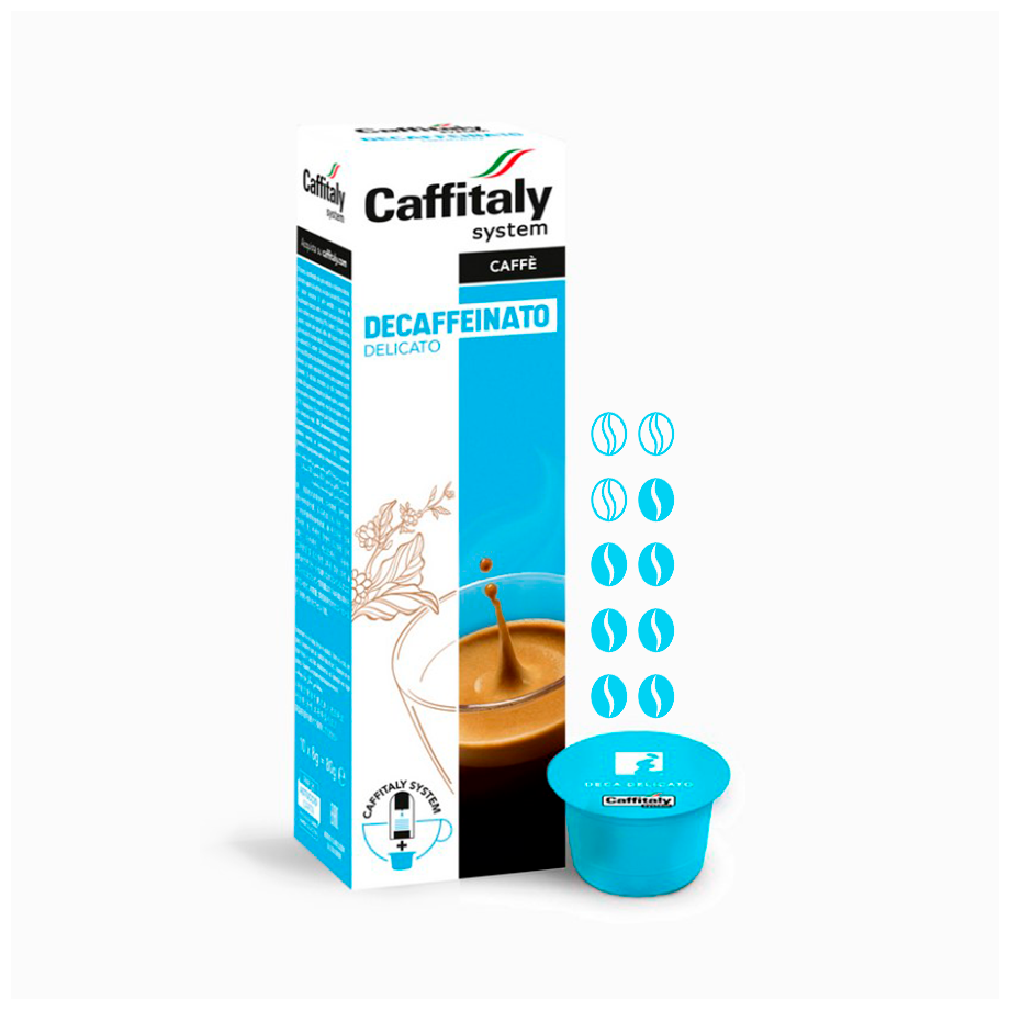 Кофе в капсулах Caffitaly System Ecaffe Decaffeinato Delicato, 80 капсул, для Paulig, Luna S32, Maia S33, Tchibo, Cafissimo - фотография № 1