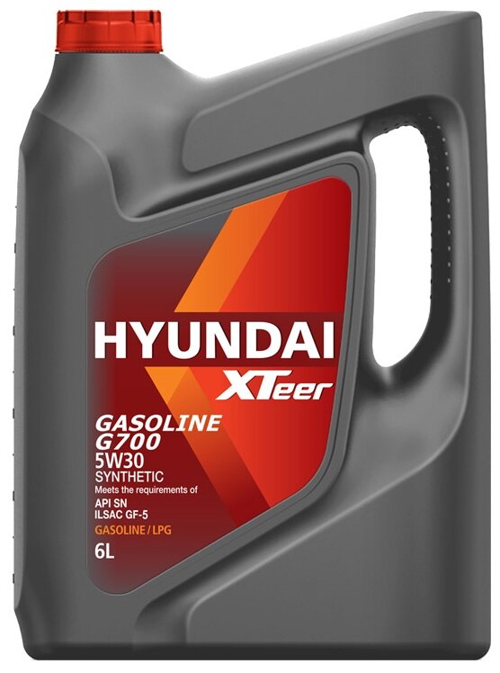 HYUNDAI-KIA 1061135 Масло моторное HYUNDAI XTeer Gasoline G700 SN 5W30 6л