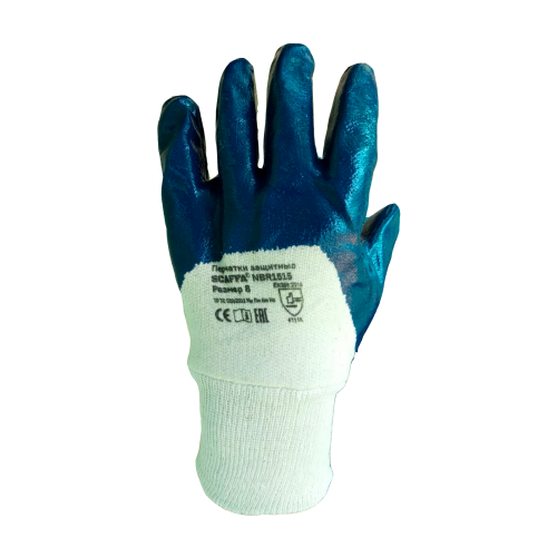 Перчатки с полным нитриловым обливом SCAFFA NBR1515 Размер 11 перчатки с полным нитриловым обливом scaffa nbr4515 размер 11