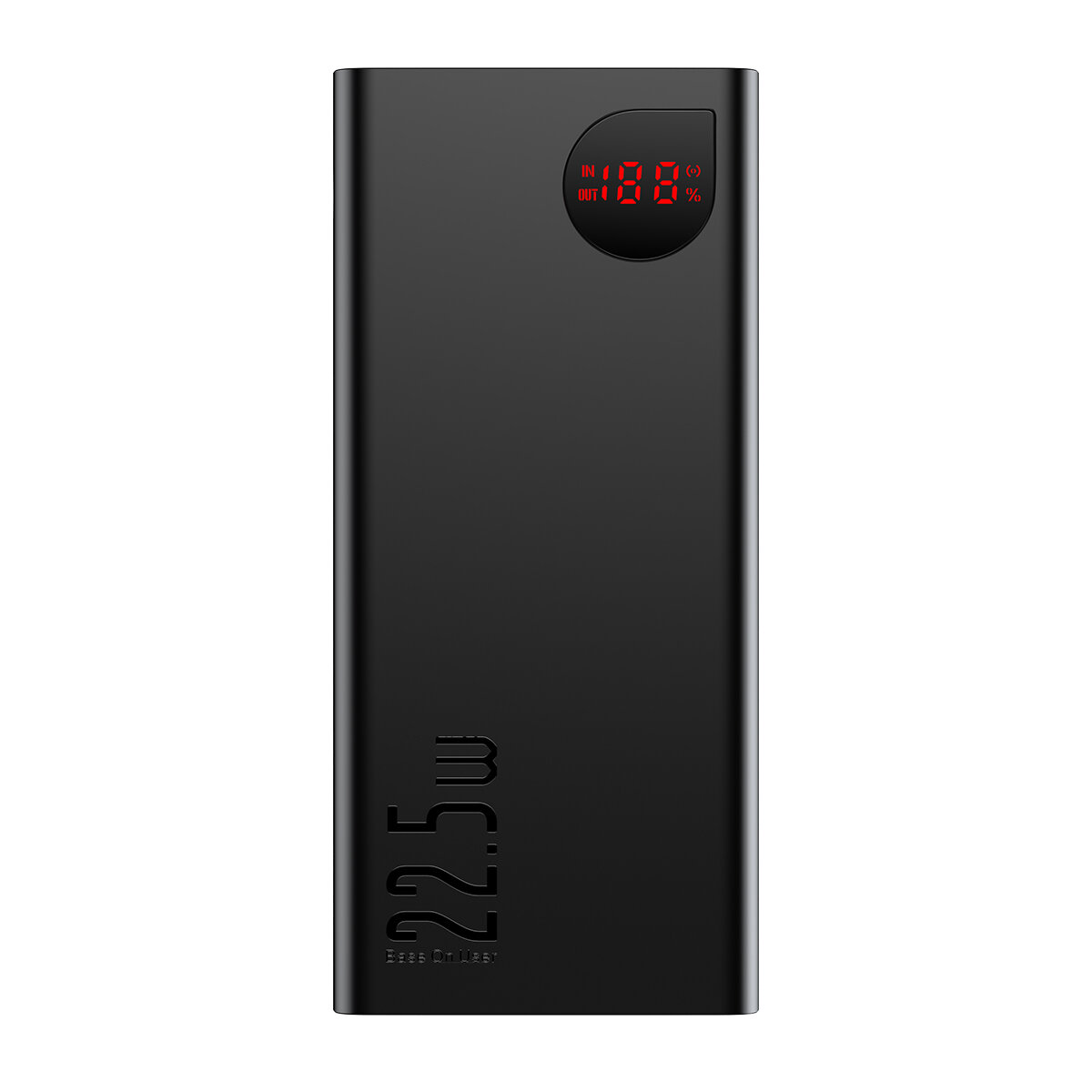 Внешний аккумулятор OS-Baseus Adaman Digital Display Fast Charge Power Bank 40000mAh 22.5Wс кабелем USB to Type-C 0.3m (PPAD020101) Черный