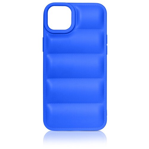DF / Силиконовый чехол (дутый) для телефона iPhone 14 на смартфон Айфон 14 DF iJacket-01 (blue) / синий