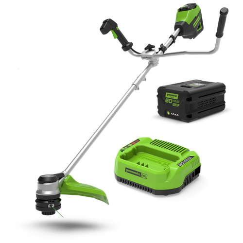 триммер электрический greenworks 2103207 60v 40cm gd60lt 40 см Триммер электрический Greenworks 2108407UB GD60BCBК4 60V, 60 Вт, 40 см