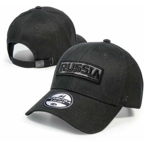 фото Бейсболка мужская россия atributika & club, кепка из лёгкого хлопка чёрная атрибутика и клуб