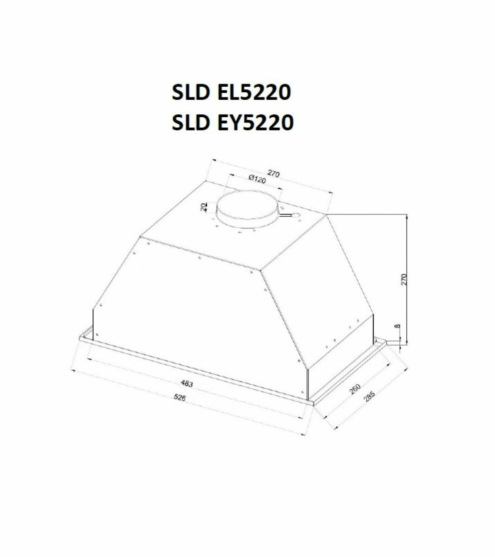 Вытяжка полновстраиваемая 50 см Schaub Lorenz SLD EL5220 - фото №11