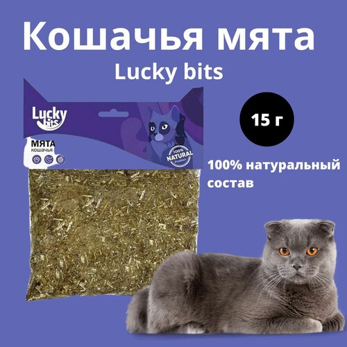 Лакомство для кошек Lucky bits кошачья мята, 15 г